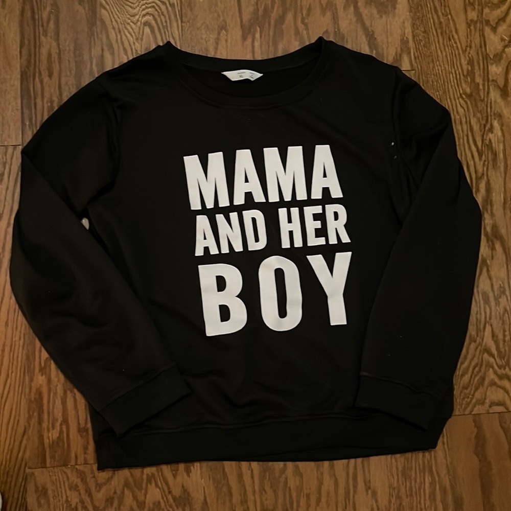 XL womens black long sleeve shirt.
